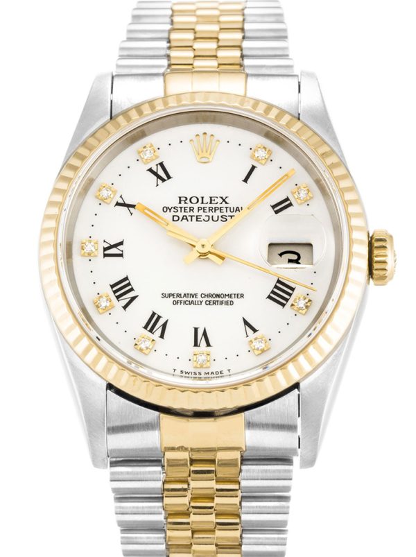 Rolex Datejust 36mm White Dial 16233 Luxury Men's Replica Watch - High Quality Timepiece
