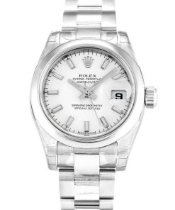 Rolex Lady-Datejust Replica 26mm White Dial 179160 Luxury High Quality