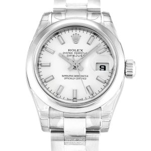 Rolex Lady-Datejust Replica 26mm White Dial 179160 Luxury High Quality