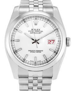 Rolex Datejust Replica 36mm White Dial 116200 Luxury Automatic Watch for Men