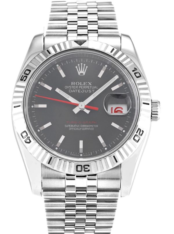 Rolex Replica Datejust Turn-O-Graph 36mm Grey Dial Automatic Luxury Watch for Men