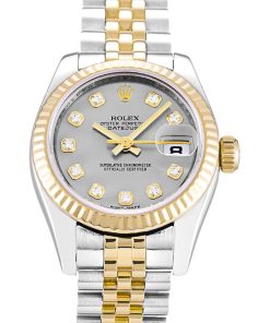 Replica Rolex Lady-Datejust Silver Dial 26mm Luxury Timepiece Model 179173 - High Quality Women's Watch
