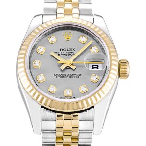 Replica Rolex Lady-Datejust Silver Dial 26mm Luxury Timepiece Model 179173 - High Quality Women's Watch
