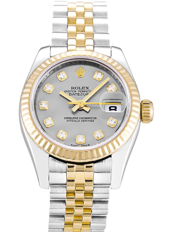 Replica Rolex Lady-Datejust Silver Dial 26mm Luxury Timepiece Model 179173 - High Quality Women's Watch