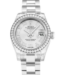 Rolex Lady-Datejust Replica 26mm Silver Dial High Quality Women's Automatic Watch