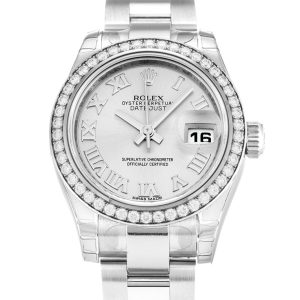 Rolex Lady-Datejust Replica 26mm Silver Dial High Quality Women's Automatic Watch