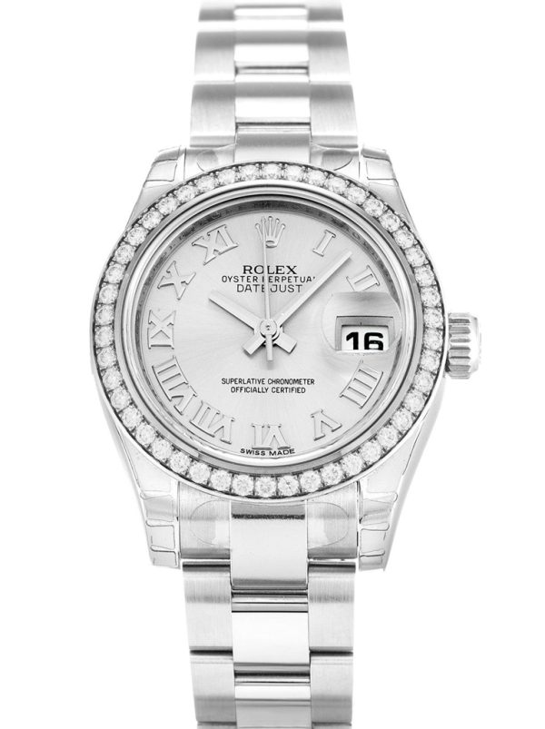 Rolex Lady-Datejust Replica 26mm Silver Dial High Quality Women's Automatic Watch