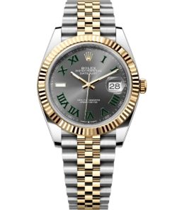 Rolex Superclone Datejust 41mm Rhodium Dial 126333 ??Wimbledon?? Fluted Jubilee Replica - High Quality Luxury Watch