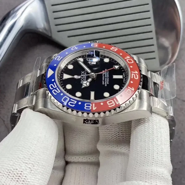 Rolex GMT-Master II Replica 40mm 126710BLRO ??Pepsi?? Oyster Luxury Watch for Men - Image 6