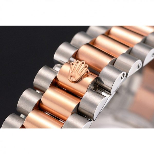 Rolex Datejust Superclone Replica 41mm Rose-Gold Dial Luxury Men's Watch - Image 6