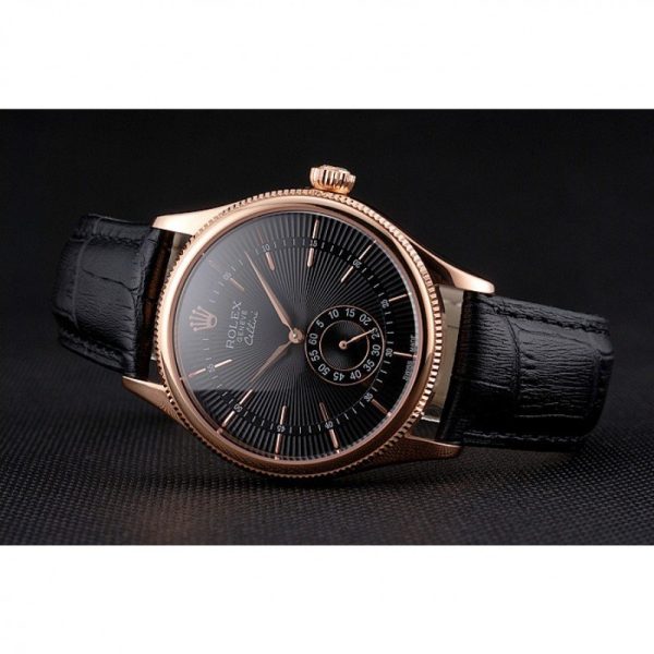 Rolex Cellini Superclone Replica 38mm Black Dial Luxury Automatic Men's Watch - Image 5