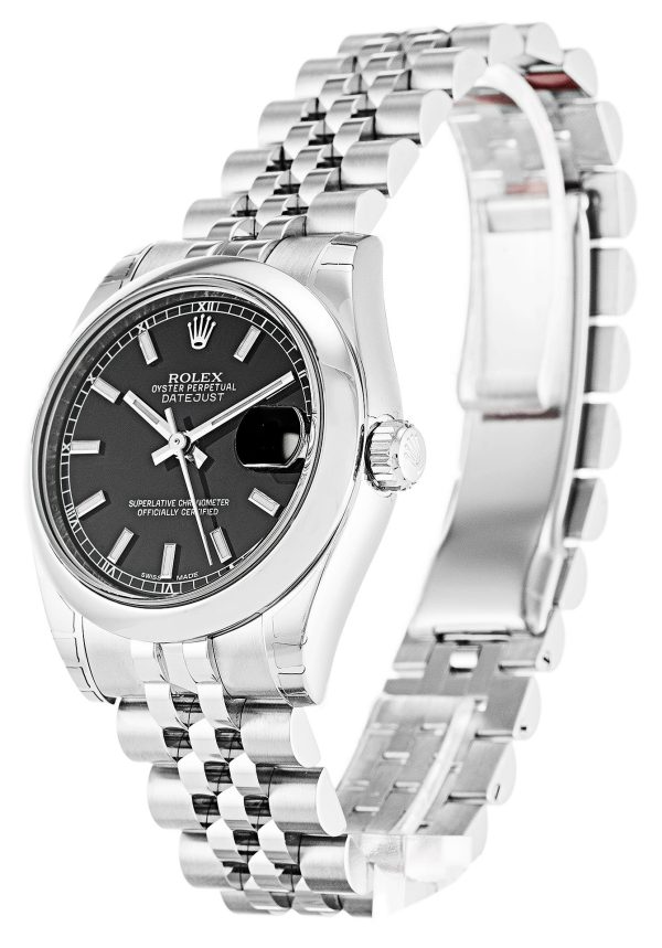 Rolex Lady-Datejust Replica 31mm Black Dial 178240-3 Luxury Women's Watch - Image 2