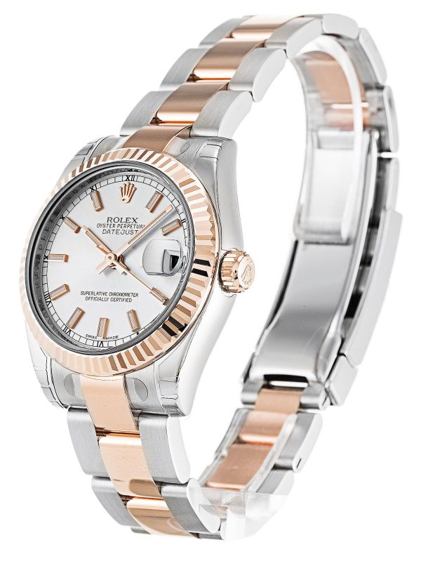 Rolex Datejust Replica Mid-Size 31mm Silver Dial 178271 Luxury Women's Watch - Image 2