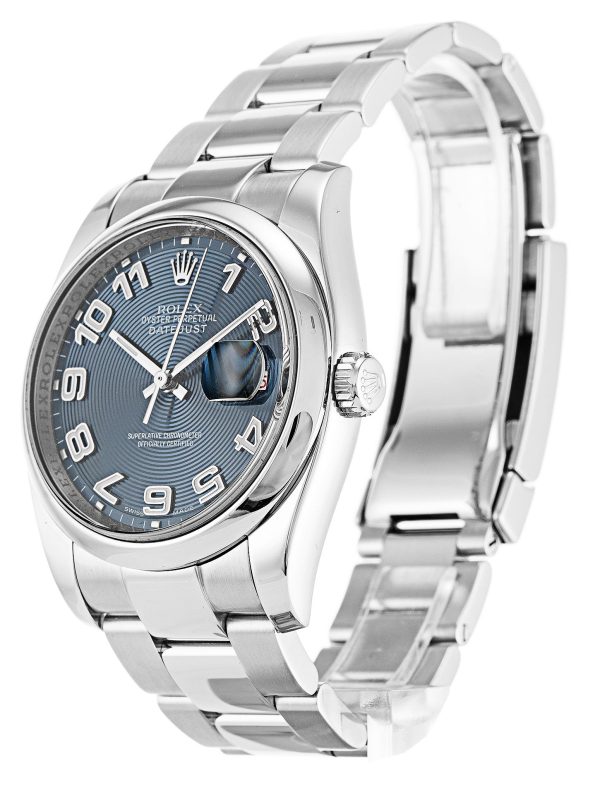 Rolex Datejust Replica 36mm Blue Concentric Dial 116200 Luxury High Quality Watch - Image 2