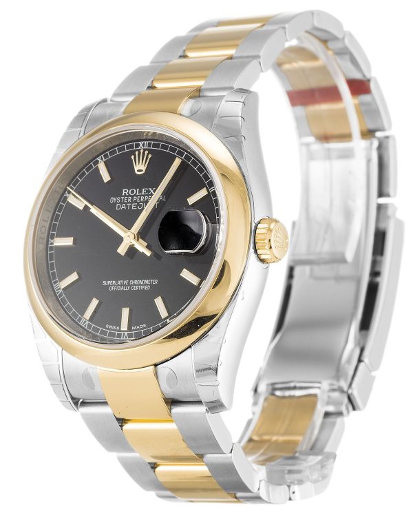 Replica Rolex Datejust 36mm Black Dial 116203 Luxury Automatic Men's Watch - Image 2