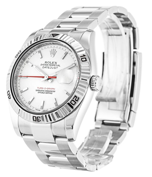 Rolex Datejust Turn-O-Graph Replica 36mm White Dial Luxury Men's Watch - Image 2