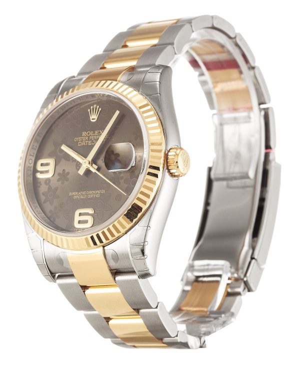 Rolex Replica Datejust 36mm Floral Dial 116233 Luxury Men's Watch - Image 2