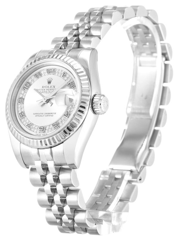 Rolex Lady-Datejust Replica 179174 Silver Dial 26mm Luxury Women's Watch - Image 2
