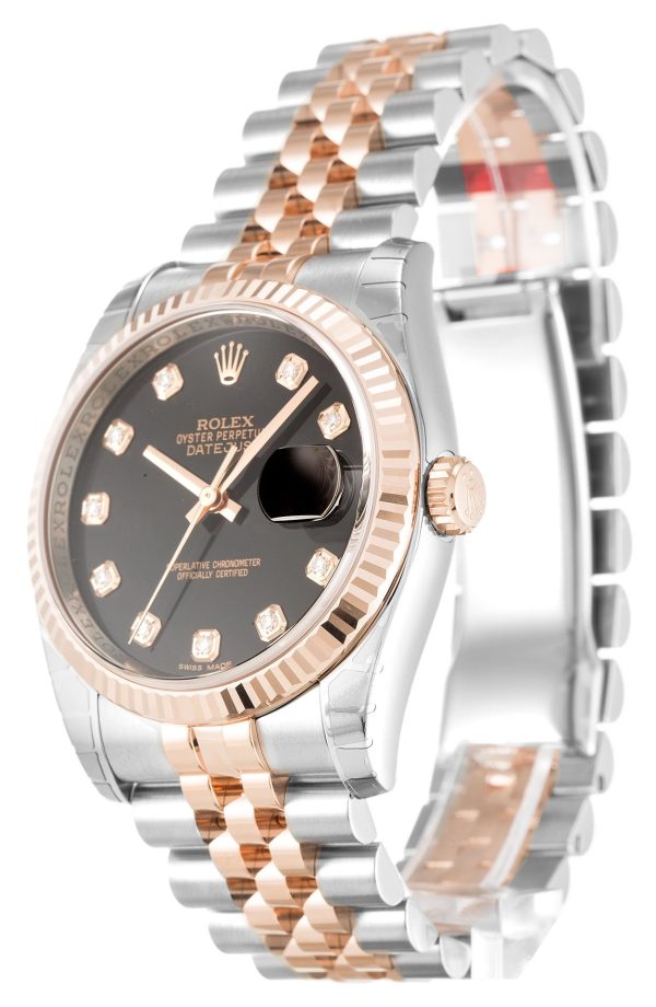 Rolex Datejust Replica 36mm Black Dial 116231-3 Luxury High Quality Watch - Image 2