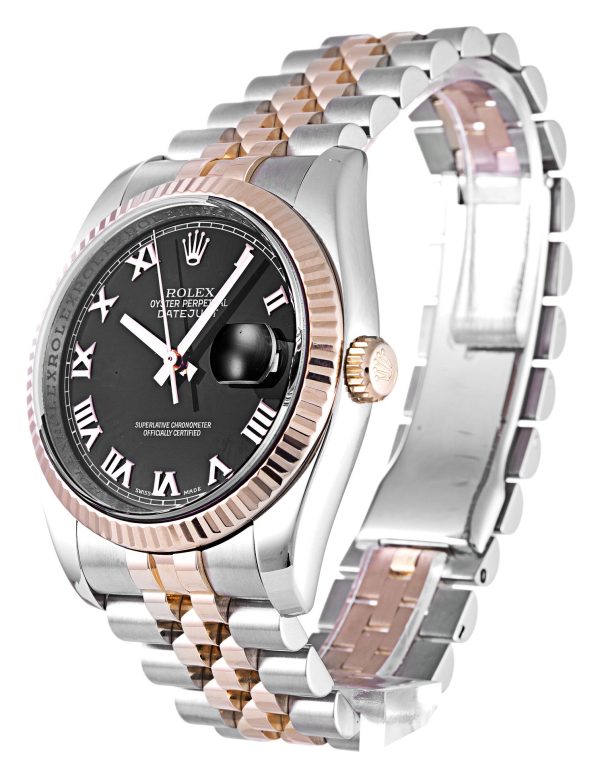 Rolex Datejust Replica 36mm Automatic Black Dial 116231 Luxury Watch for Men - Image 2