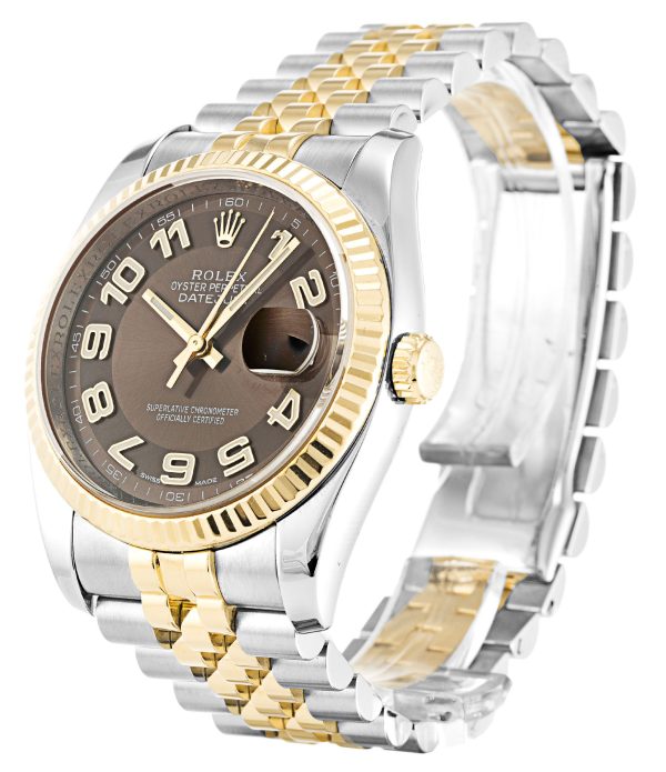 Rolex Datejust Replica 36mm Bronze Dial 116233 Luxury Automatic Men's Watch - Image 2