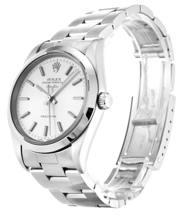 Rolex Air-King Replica 34mm Silver Dial Automatic Luxury Watch - High Quality Men's Timepiece - Image 2