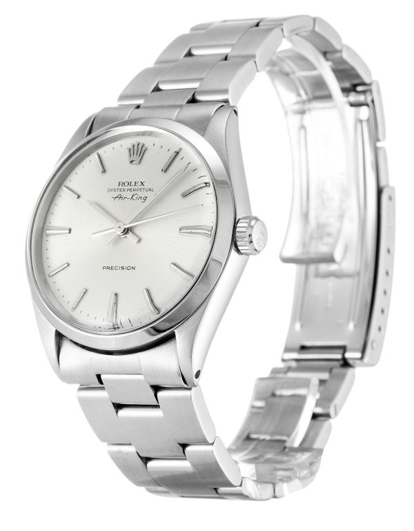 Replica Rolex Air-King Silver Dial 34mm Luxury Watch - High Quality Timepiece for Collectors - Image 2