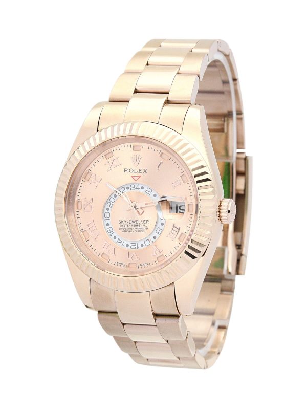 Rolex Sky-Dweller Replica 42mm Champagne Dial 326938-2 Luxury Men's Watch - Image 2