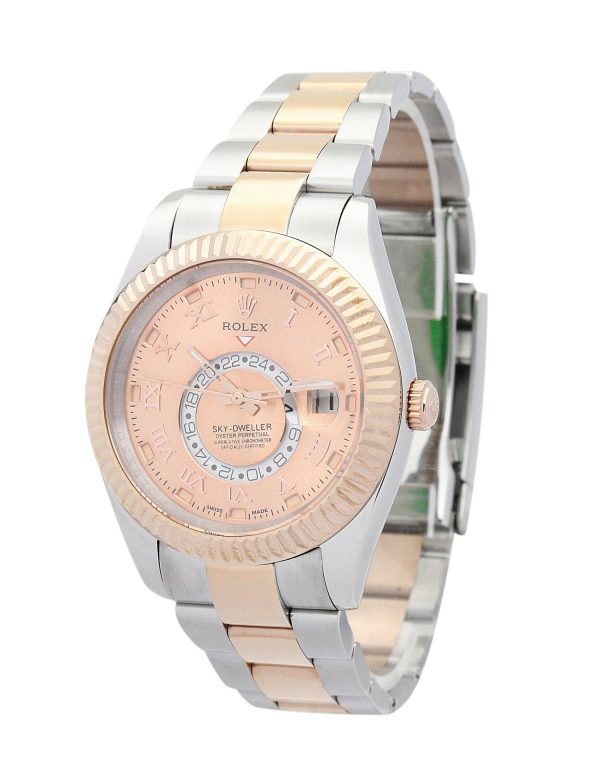 Rolex Sky-Dweller 42mm Champagne Dial Replica Luxury Automatic Watch for Men 326938-3 - Image 2