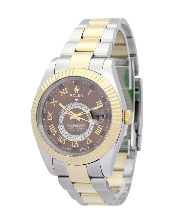 Rolex Sky-Dweller Replica 42mm Brown Dial 326938-2 Luxury Men's Watch - Image 2