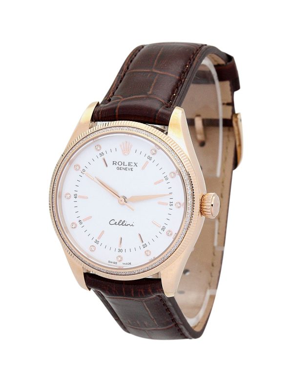 Rolex Cellini Replica 40mm White Dial Luxury Watch for Men - Image 2