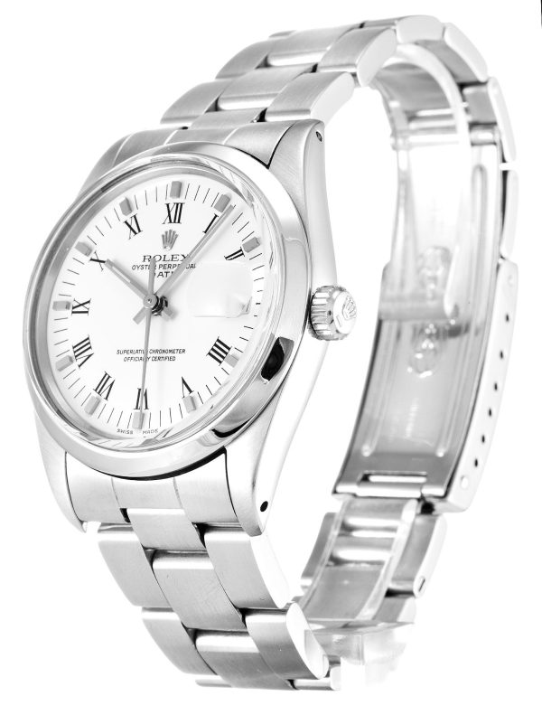 Rolex Oyster Perpetual Replica Date 34mm White Dial Luxury Automatic Watch - Image 2