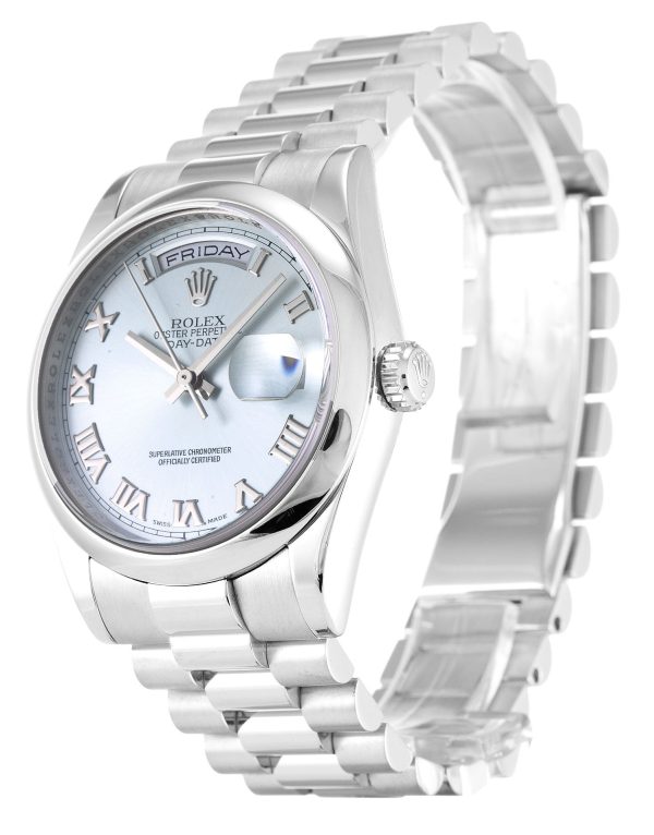 Rolex Day-Date 36mm Blue Dial Replica Luxury Watch - High Quality 118206 - Image 2