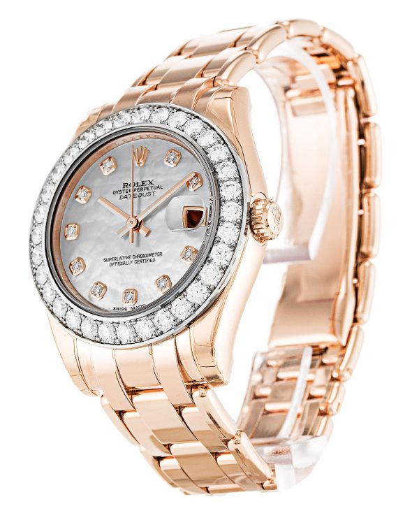 Rolex Pearlmaster Replica 34mm Mother of Pearl Dial Luxury High Quality 81285 - Image 2