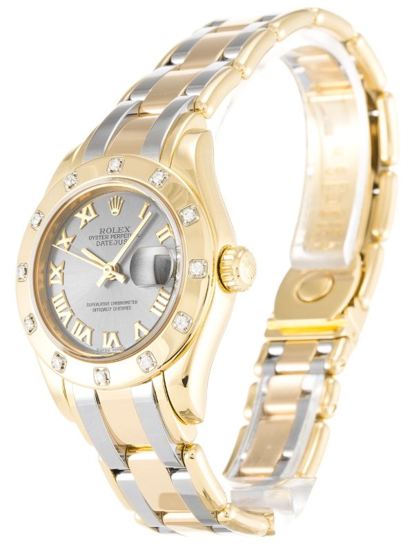 Rolex Pearlmaster Replica 28mm Rhodium Dial 80318 Luxury High Quality Timepiece - Image 2