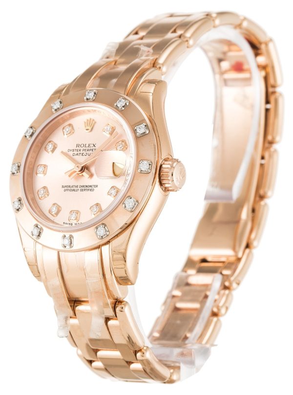 Rolex Pearlmaster Replica 29mm Rose Dial 80315 - Luxury Women's Automatic Watch - Image 2