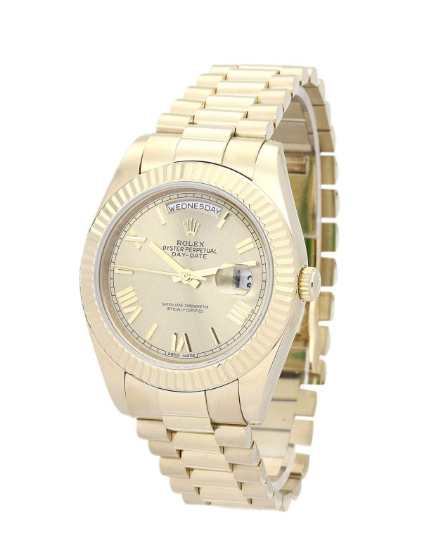 Rolex Day-Date II Replica 40mm Gold Dial 218238 Luxury Men's Watch - Image 2