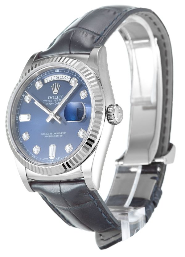 Rolex Day-Date Replica 36mm Blue Dial 118139 Luxury High Quality Timepiece - Image 2