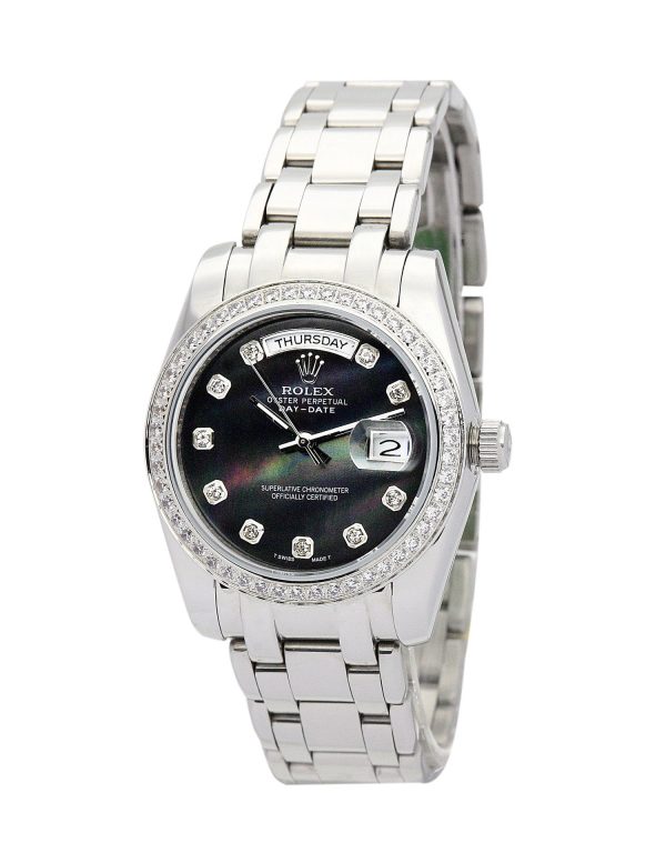 Rolex Day-Date Replica 36mm Black Dial 118346 Luxury High Quality Watch - Image 2