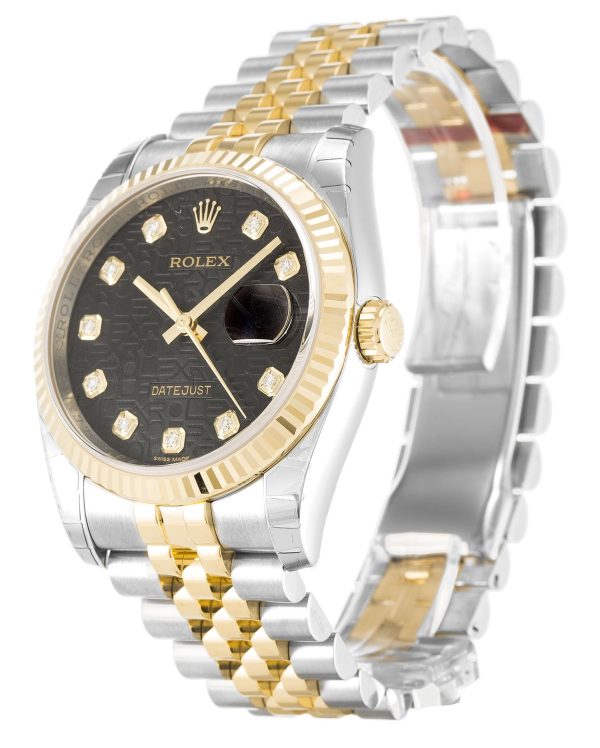Rolex Datejust Replica 36mm Black Jubilee Dial 116233 Luxury Men's Watch - Image 2