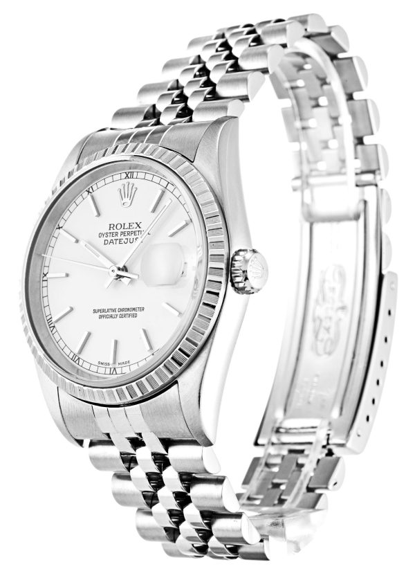 Rolex Replica Datejust 36mm White Dial Luxury Watch - Model 16220-3 for Men - Image 2