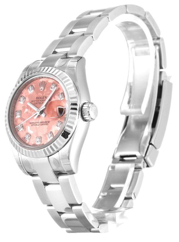 Rolex Lady-Datejust Replica 26mm Gold Dust _ Pink Dial 179174 Luxury High Quality Timepiece - Image 2