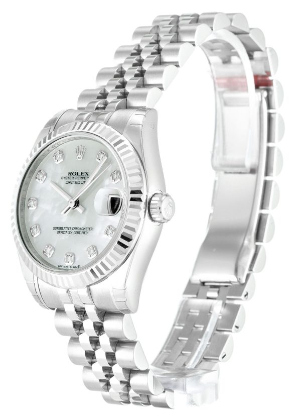 Replica Rolex Lady-Datejust High Quality 31mm Mother of Pearl White Dial 178274 Luxury Watch - Image 2
