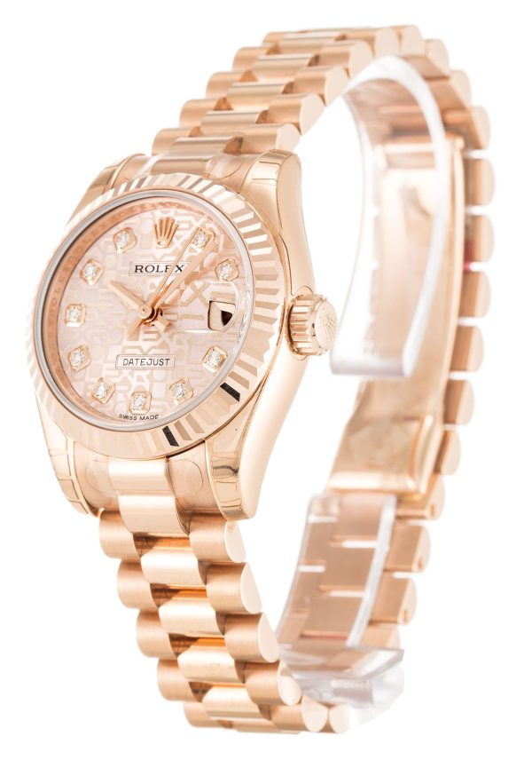 Rolex Lady-Datejust Replica 26mm Rose Dial 179175 Luxury High Quality Women's Watch - Image 2