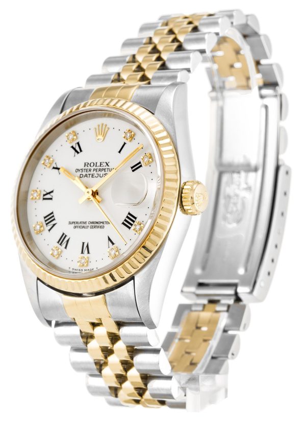Rolex Datejust 36mm White Dial 16233 Luxury Men's Replica Watch - High Quality Timepiece - Image 2