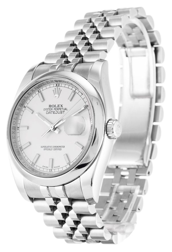 Rolex Datejust Replica 36mm White Dial 116200 Luxury Automatic Watch for Men - Image 2