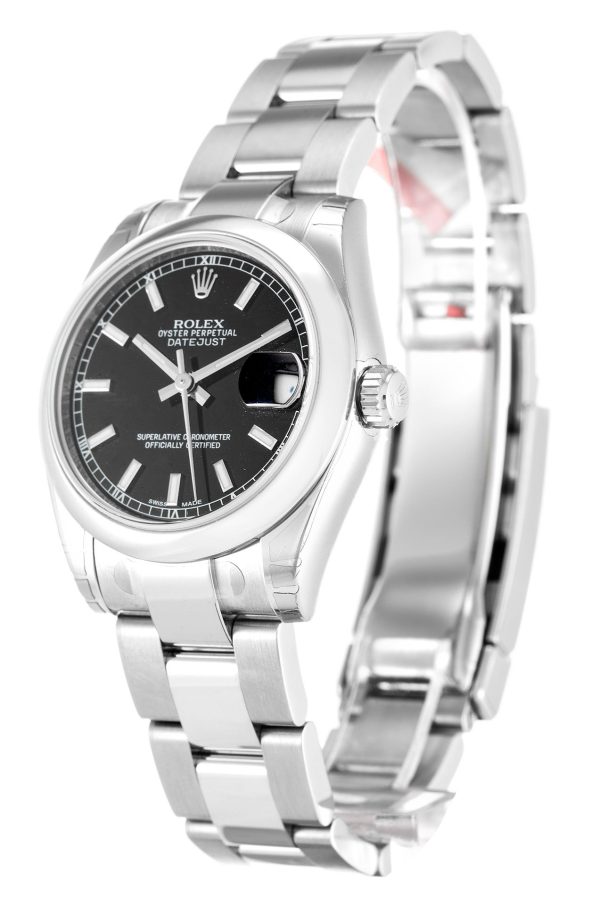 Rolex Lady-Datejust Replica 31mm Black Dial Automatic Luxury Women's Watch 178240-2 - Image 2