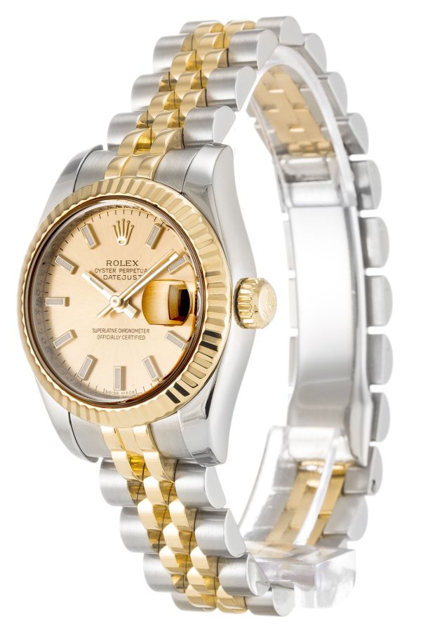 Rolex Lady-Datejust Replica 26mm Champagne Dial 179173-3 Luxury High-Quality Timepiece - Image 2