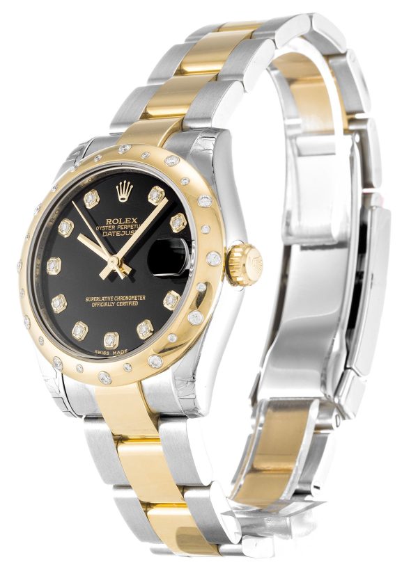 Rolex Datejust Replica Mid-Size 31mm Black Dial 178343 Luxury High Quality Watch - Image 2