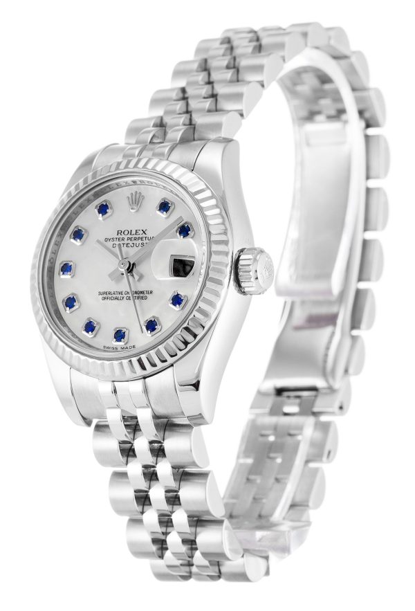 Rolex Lady-Datejust Replica 26mm Mother Of Pearl White Dial 179174 - Luxury High Quality Women's Watch - Image 2